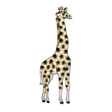 ID 0554 African Giraffe Patch Wild Animal Safari Embroidered Iron On Applique