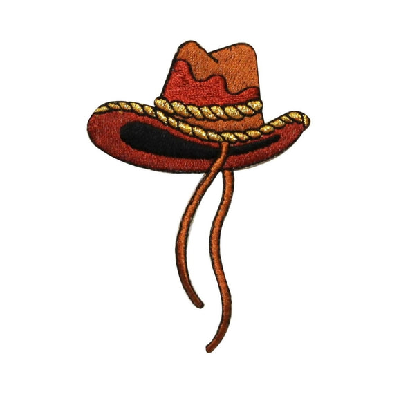 ID 0577 Western Cowboy Hat Patch Ten Gallon Rodeo Embroidered Iron On Applique