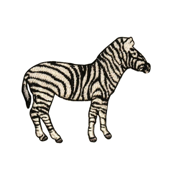 ID 0634 Zebra Wild Animal Embroidered Iron On Applique Patch