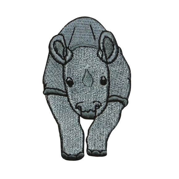 ID 0693 Rhinoceros Calf Patch Baby Rhino Wild Life Embroidered Iron On Applique