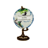 ID 0951 World Globe Patch Kids School Class Earth Embroidered Iron On Applique