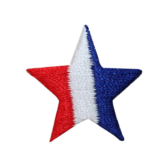 ID 1061B American Star Design Patch Patriotic Craft Embroidered Iron On Applique