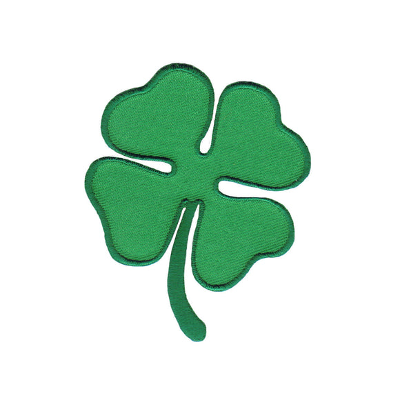 Shamrock 4 Leaf Clover Irish Green ST. Patrick Iron On Applique Patch