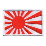 Japanese Rising Sun Military Flag Iron-On Patch Japan Craft Embroidered Applique