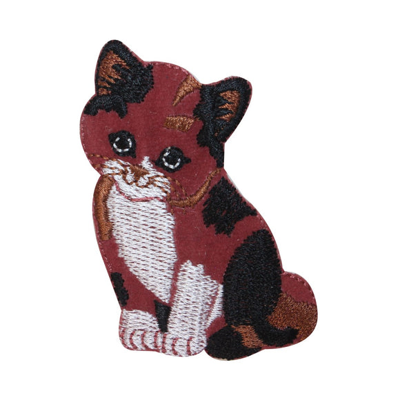 ID 3035 Fuzzy Kitten Patch Furry Cat Kitty Cute Pet Embroidered Iron On Applique