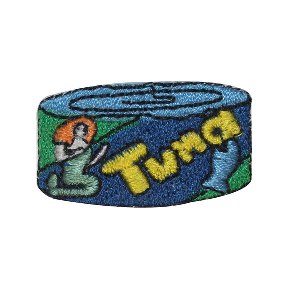 ID 3045 Can of Tuna Patch Cat Food Tin Fish Embroidered Iron On Applique