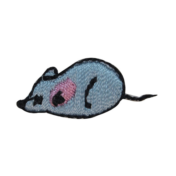 ID 3056 Lot of 3 Tiny Mouse Patch Cat Kitten Toy Embroidered Iron On Applique