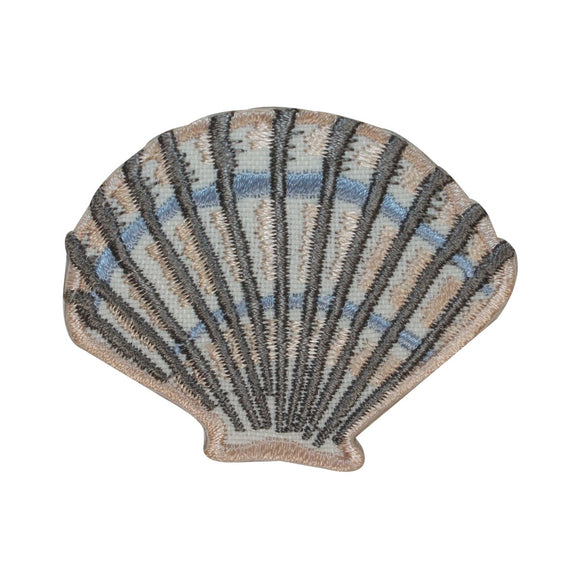 ID 3141 Seashell Sandy Ocean Beach Souvenir Embroidered Iron On Applique Patch