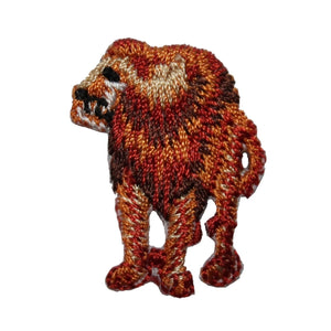 ID 3600 Male Lion Patch Safari Zoo Animal King Embroidered Iron On Applique