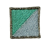 ID 3635 Lot of 3 Multi Colored Tile Patch Flag Craft Embroidered IronOn Applique