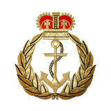 ID 5077 Royal Navy Crest Large Patch Chief Petty Embroidered Iron On Applique