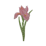 ID 6228 Pink Lily Flower Patch Plant Garden Spring Embroidered Iron On Applique