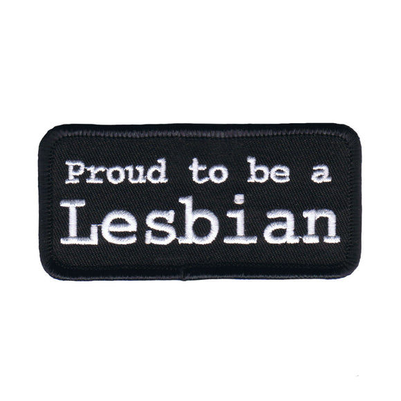 Proud To Be A Lesbian Patch Name Tag Novelty Badge Embroidered Iron On Applique
