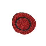 ID 9092 Lot of 3 Red Circle Dot Patch Shape Eye Embroidered Iron On Applique
