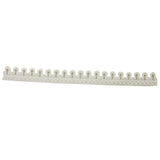 ID 9207 White Wavy Lace Border Patch Fancy Design Embroidered Iron On Applique