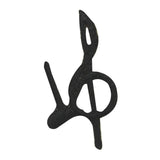 ID 9226 Lot of 3 Treble G Clef Patch Music Key Pitch Symbol Embroidered Iron On Applique