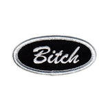 Bitch Name Tag Patch Novelty Badge Mean Girl Sign Embroidered Iron On Applique