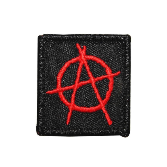 Anarchy Symbol Patch A Circle Logo Badge Rebellion Embroidered Iron On Applique