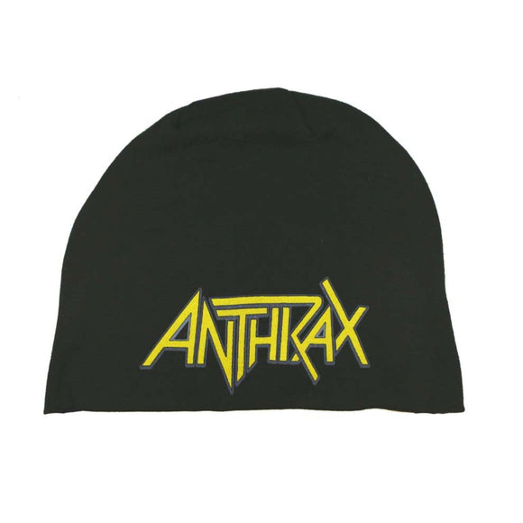 Anthrax Logo Jersey Knit Beanie Head Wear Apparel Official Band Merchandise