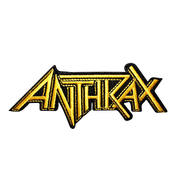 Anthrax Band Name Logo Patch Thrash Metal Music Embroidered Iron On Applique