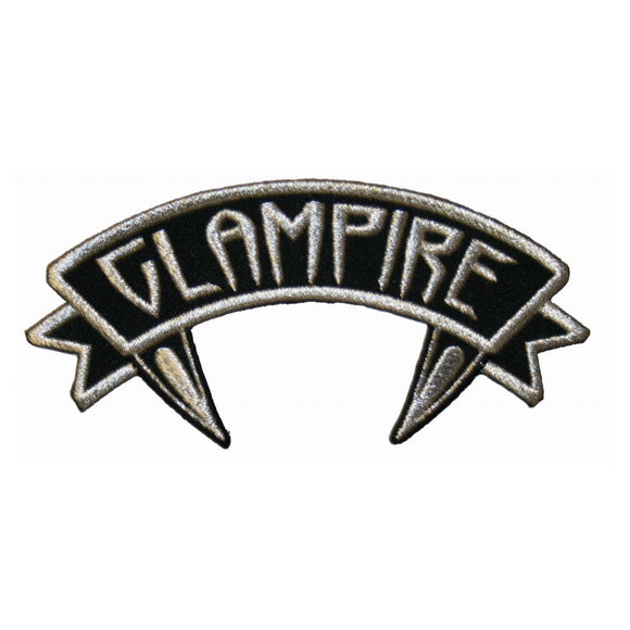 Glampire Name Tag Horror Fangs Kreepsville Embroidered Iron On Applique Patch