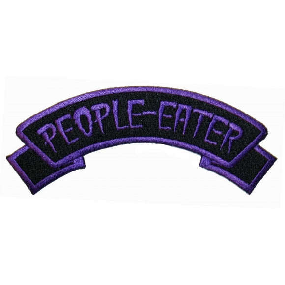 People Eater Name Tag Zombie Horror Kreepsville Embroidered Iron On Applique Patch