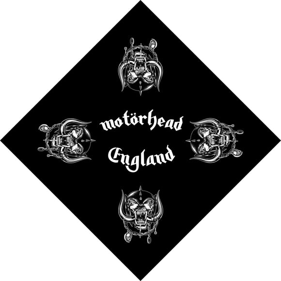Motorhead England Small Snaggletooth War-Pig Rock Band Bandana Head Kerchiefhief
