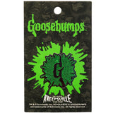 Goosebumps Glitter G Splat Logo Enamel Pin Kreepsville Hat Lapel Horror Books