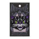 Kattitude Enamel Pin Black Cat Spooky Halloween Superstition Kreepsville 666