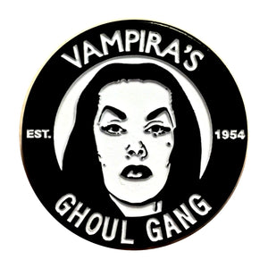 Cult Classic Vampira's Ghoul Gang Enamel Pin Kreepsville Hat Lapel TV Show Club