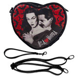 Bela Loves Vampira Mini Heart Wristlet Purse Kreepsville 666 Horror Fashion Bag
