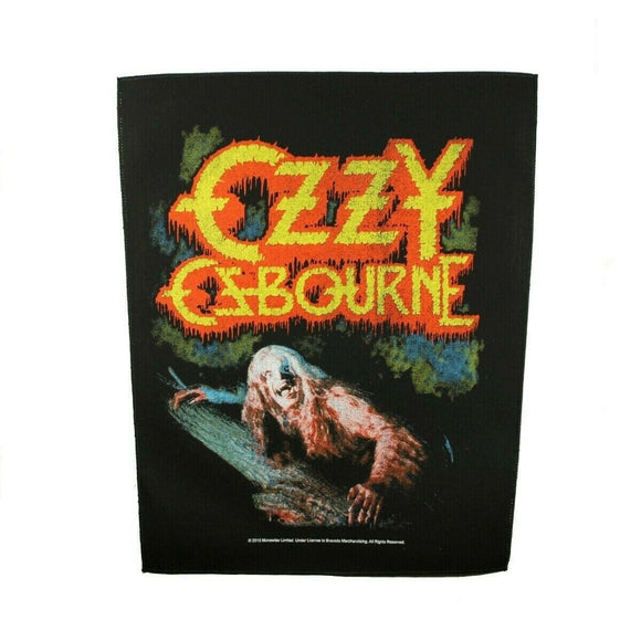 XLG Ozzy Osbourne Bark At The Moon Back Patch Singer Heavy Metal Sew On Applique
