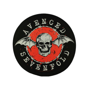 XLG Avenged Sevenfold Distressed Bat Metal Rock Band Woven Back Patch Applique