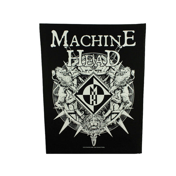 XLG Machine Head Crest Back Patch American Heavy Metal Rock Band Sew On Applique