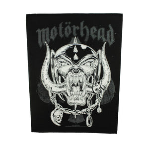 XLG Motorhead Etched Iron Back Patch Heavy Metal Rock Band Music Sew on Applique