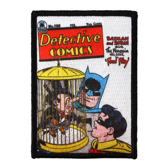 Retro DC Batman and Robin Patch Detective Comics Penguin Issue Iron On Applique
