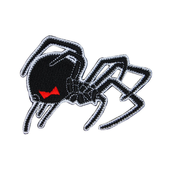 Creeping Black Widow Spider Patch Poisonous Venom Embroidered Iron On Applique