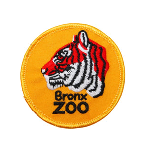 Bronx Zoo Patch New York City Tiger Park Travel NY Embroidered Iron On Applique
