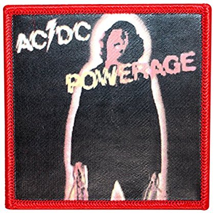 AC/DC ACDC Powerage Album Cover Art Patch Hard Rock Band Music Iron On Applique