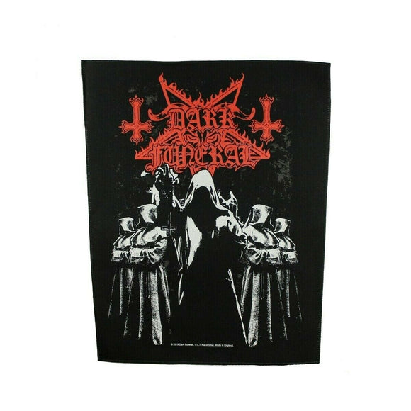 XLG Dark Funeral Shadow Monks Back Patch Black Metal Band Jacket Sew On Applique