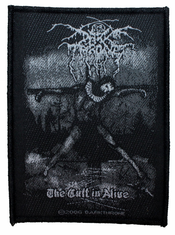 Darkthrone The Cult Is Alive Patch Album Art Black Metal Woven Sew On Applique