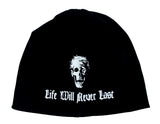 Death Life Will Never Last Metal Band Logo Dual-Sided Skull Cap Beanie Hat