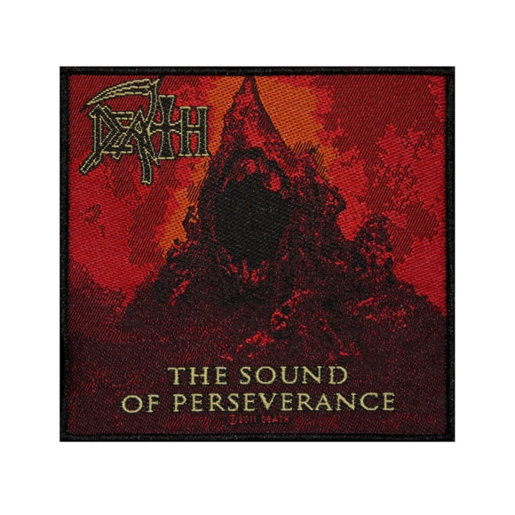 Death The Sound of Perseverance Patch Metal Band Music Woven Sew On Applique