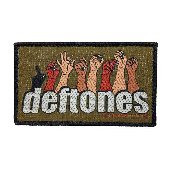 Deftones Sign Language Logo Patch Metal Rock Band Jacket Woven Sew On Applique
