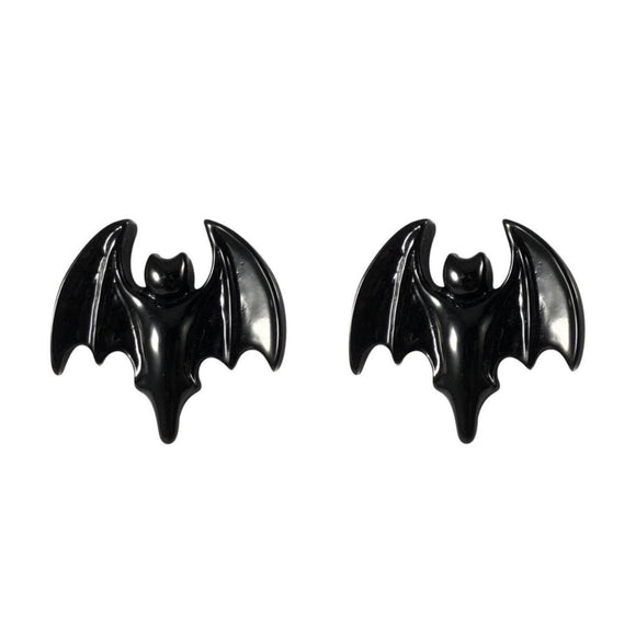 Bat Black Stud Earring Kreepsville 666 Jewelry Death Fashion