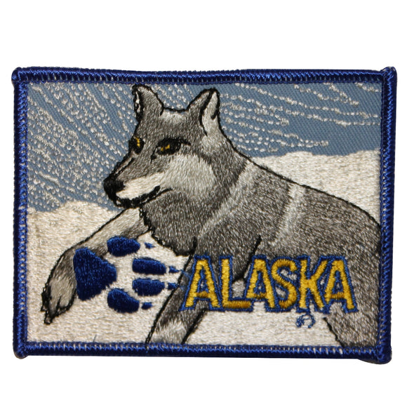 FB013 Alaska Dog Embroidered Applique Travel Souvenir Patch FD