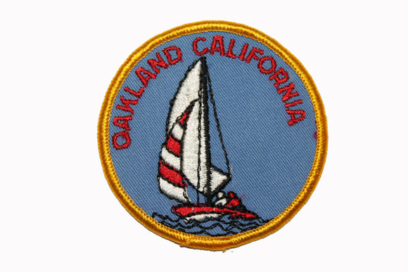 FB064F Oakland California Sailing Embroidered Applique Travel Souvenir Patch FD