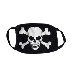 Skull Crossbones White Face Mask Cover Kreepsville 666 Horror Fashion