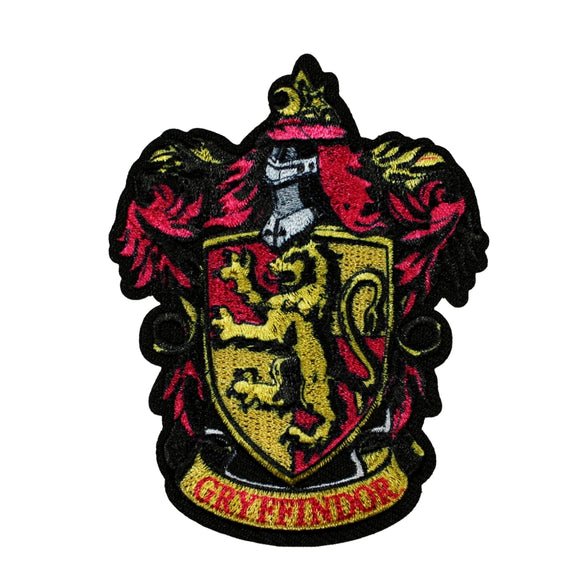 Harry Potter Gryffindor Patch Hogwarts Crest House Embroidered Iron On Applique