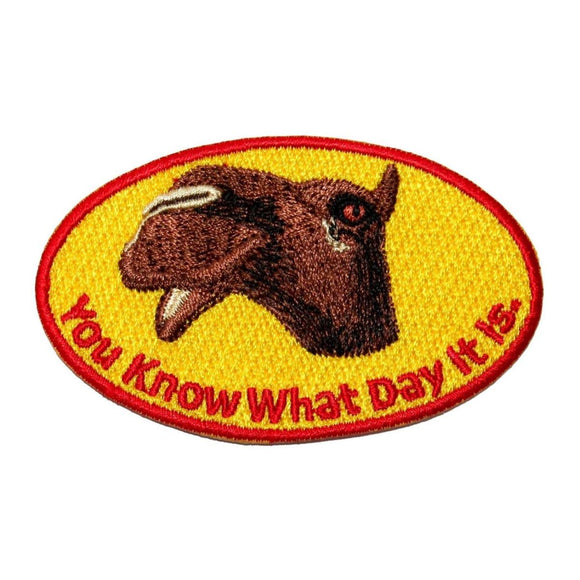 Hump Day Camel Patch Novelty What Day It Is Badge Embroidered Iron On Applique